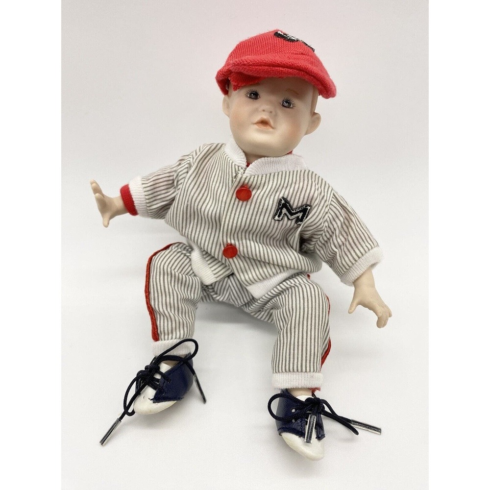 ASHTON DRAKE Yolanda Small 5” Porcelain Baseball Doll No COA